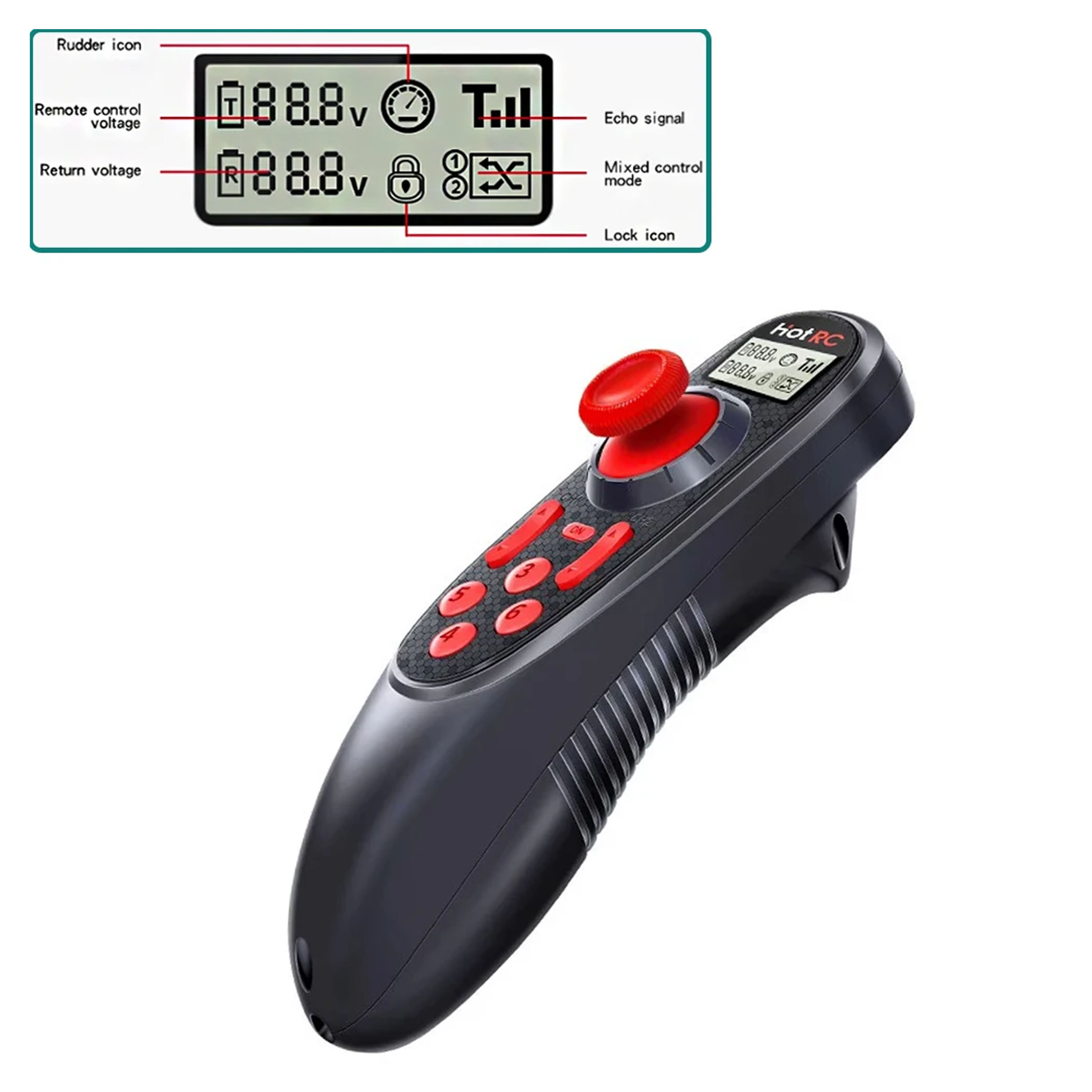 Brushless Motor Thrust Test Stand - HOTRC DS-600 DS600 6CH 2.4GHz Radio